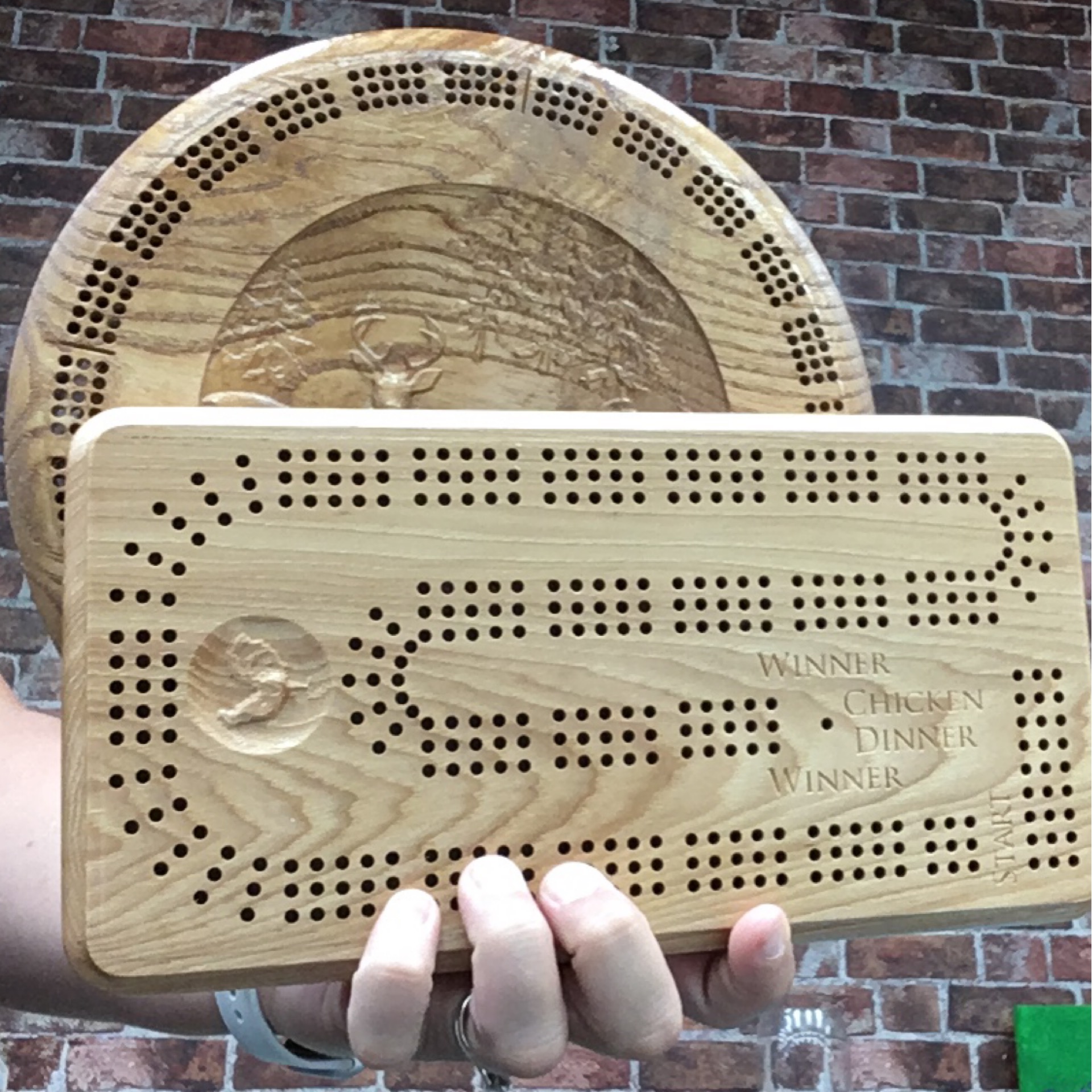 Small Cribbage Board Act Your Age (or don't)