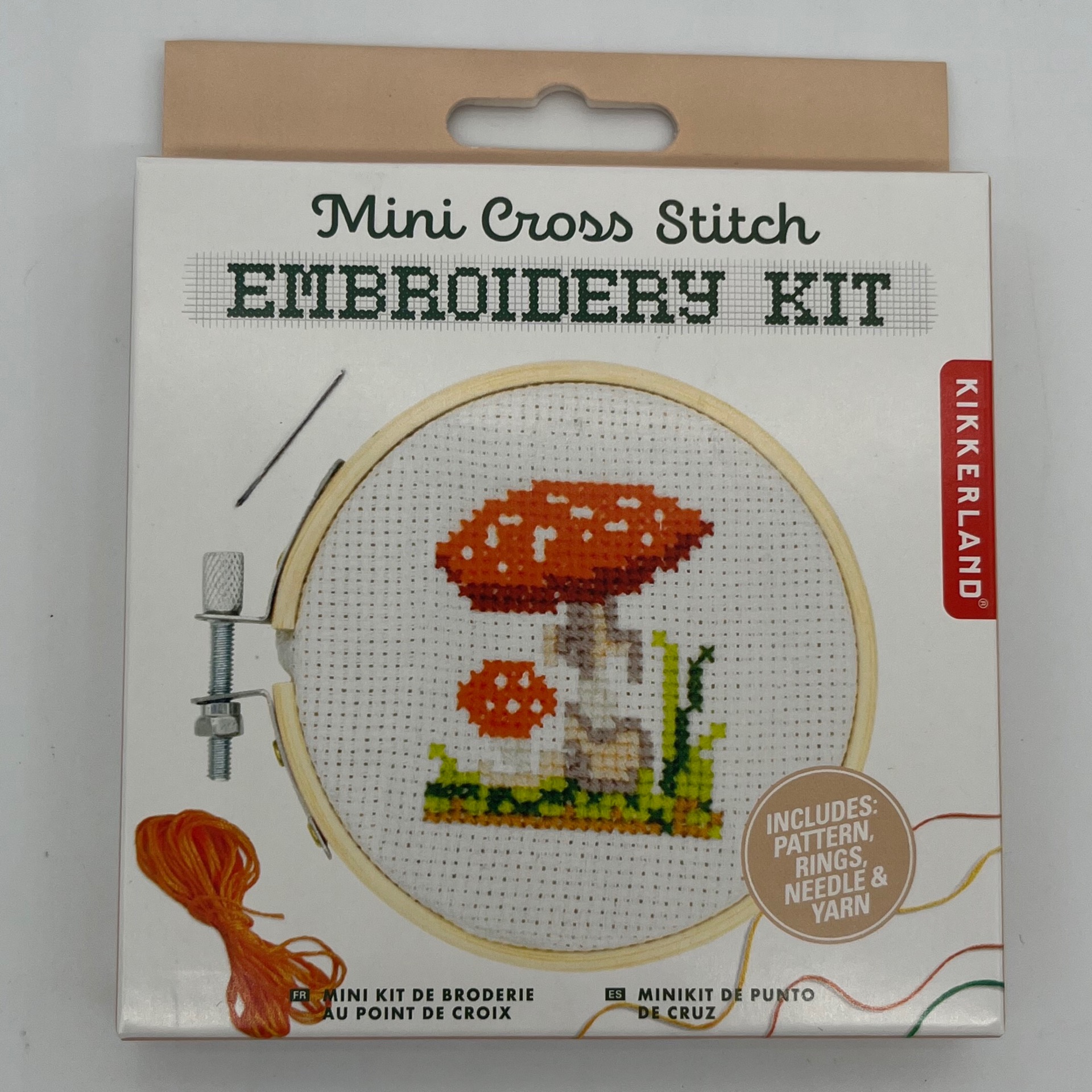Mini Cross Stitch Kit – Mushroom – Embroidery – Act Your Age (or don't)