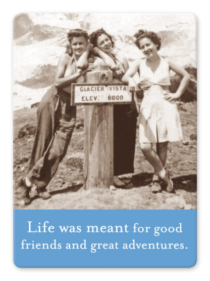 Life was meant for good friends magnet